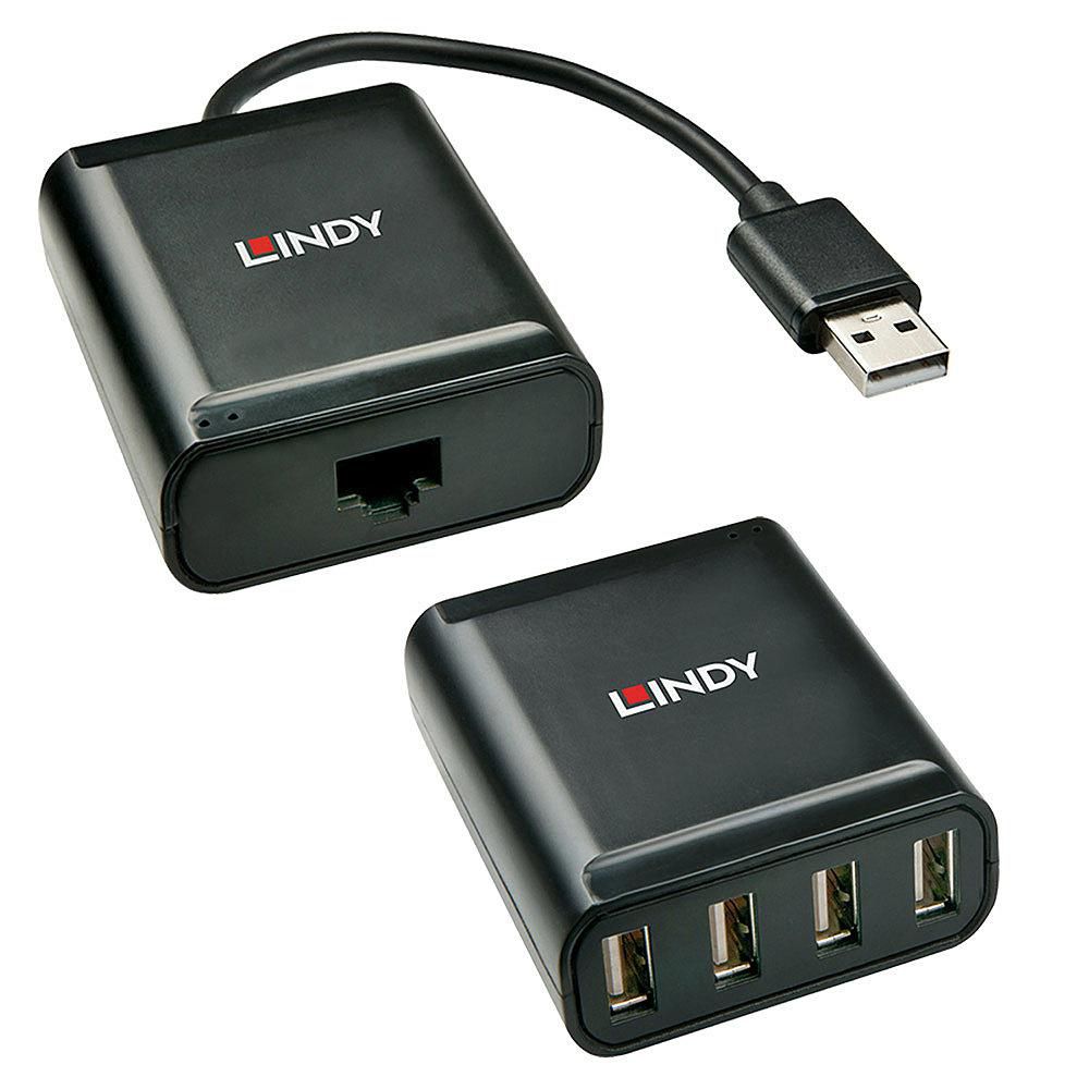 Lindy Usb 2.0 Cat.5 Extender 60M, 4  4002888426794 USB centrmezgli