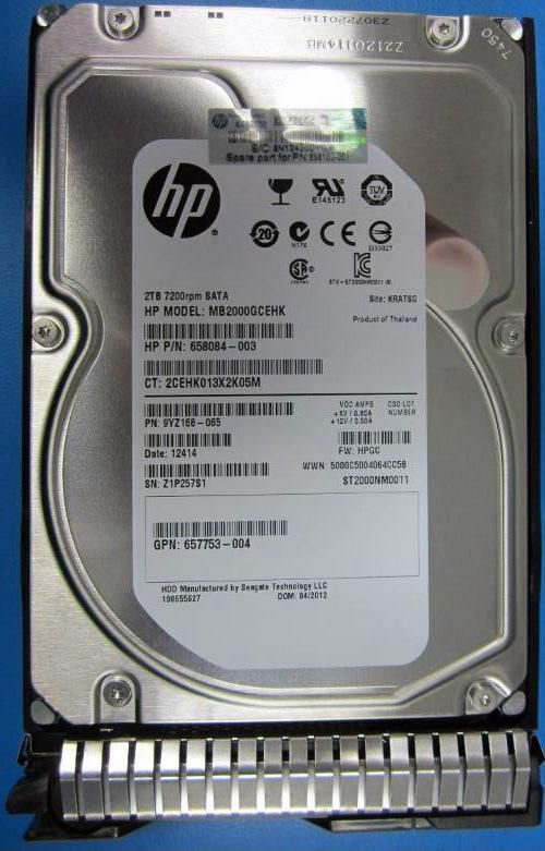 HDD 2TB 7.2K SATA 3.5 702661-001 (5706998814890)