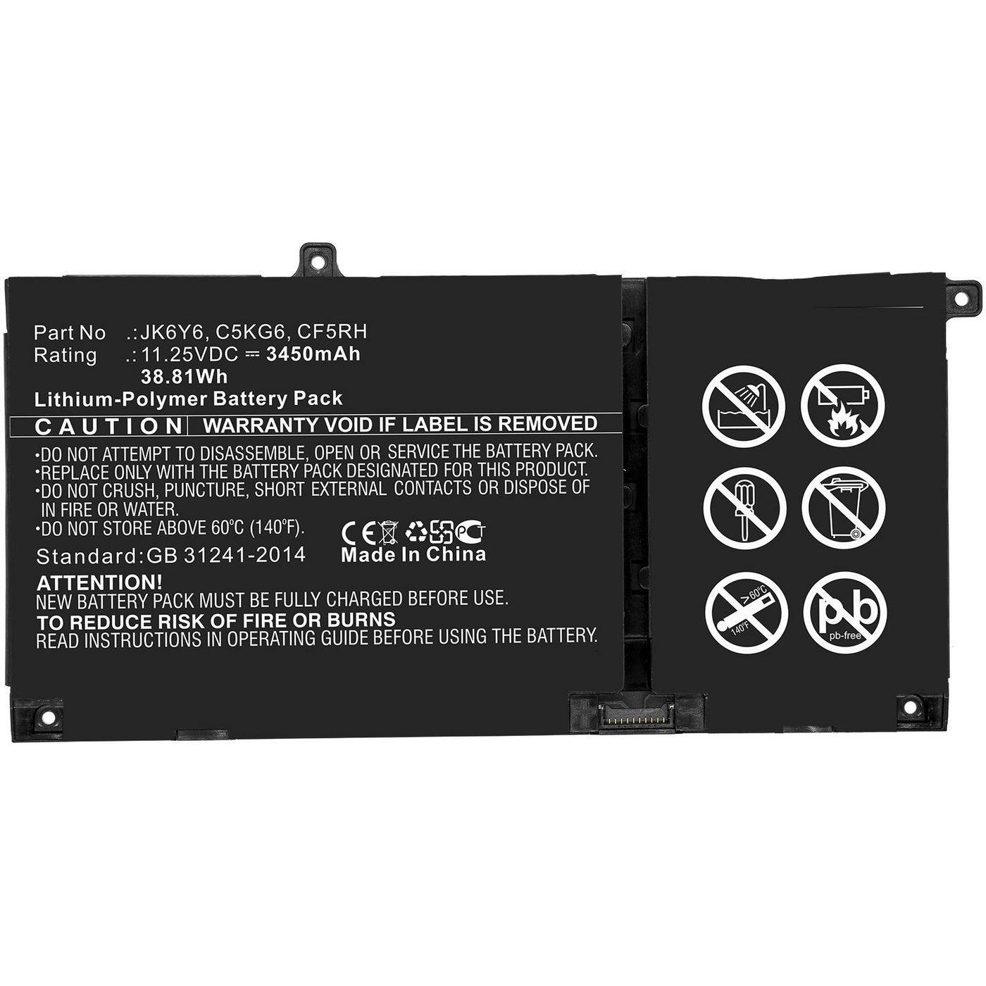 CoreParts Laptop Battery for Dell  5704174628552 akumulators, baterija portatīvajiem datoriem