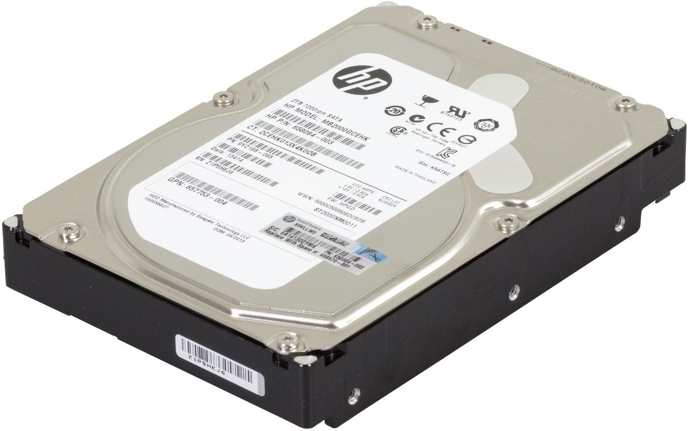 Hewlett Packard Enterprise 2Tb 7.2K RPM SATA 5712505032589 cietais disks