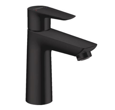 Hansgrohe washbasin tap Talis E 110 single-lever washbasin tap without waste set, DN15 matt black jaucējkrāns