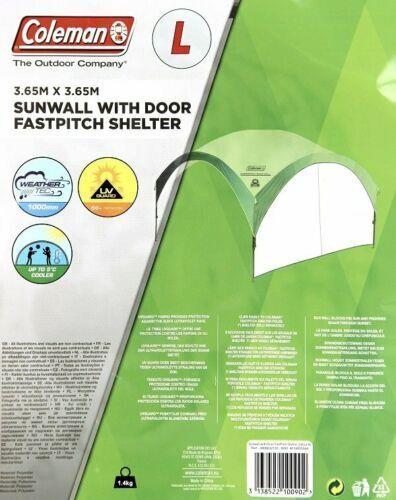 Coleman side wall entrance, for FastpitchSoftball Shelter L, side part (silver, 3.65m)