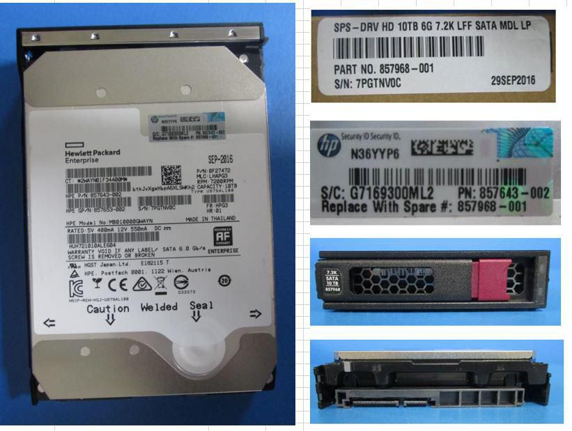 HD 10TB 6G 7.2K LFF SATA MDL 857968-001 (5706998907752)