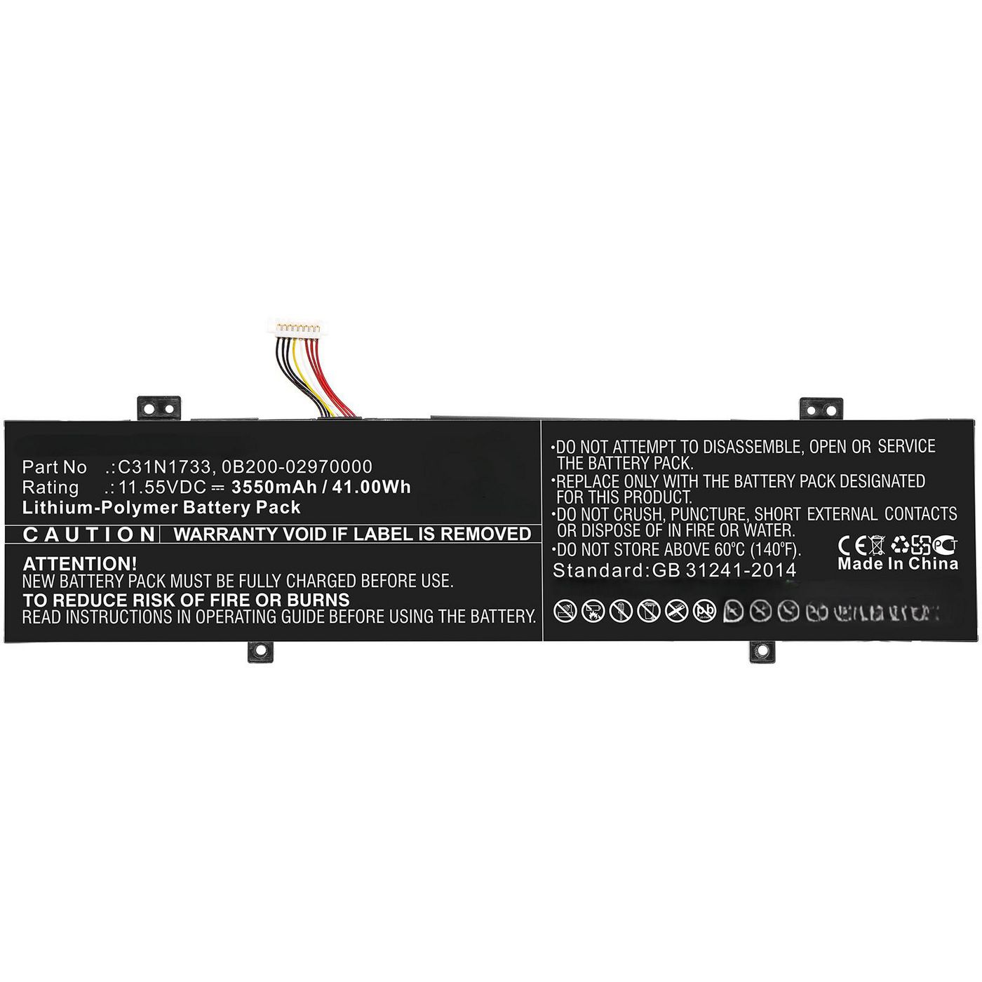 CoreParts Laptop Battery for Asus  5704174628132 akumulators, baterija portatīvajiem datoriem