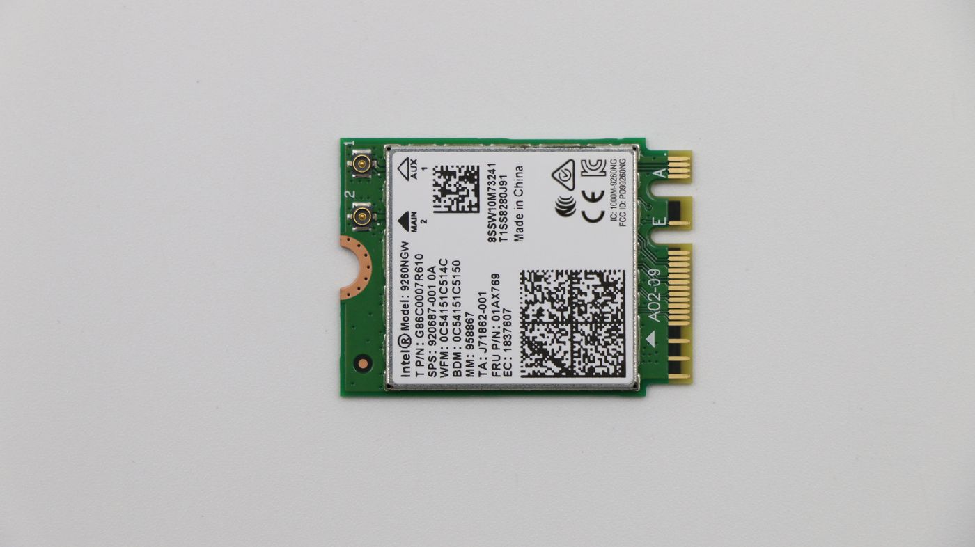 Lenovo WirelessCMBIN9260 NV M2 5706998553591 tīkla karte