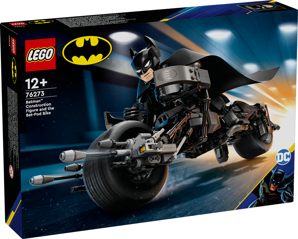 LEGO® DC Batman™: Betmeno konstruojama figūrėlė ir motociklas 76273 76273 (5702017590240) LEGO konstruktors