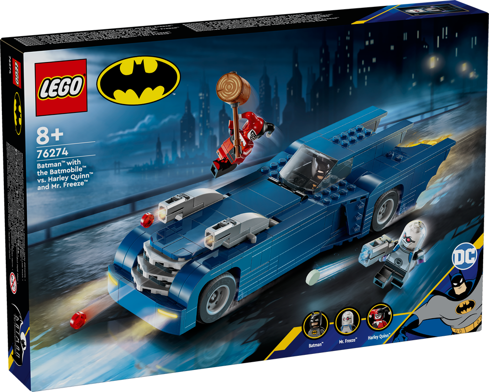 LEGO® DC Batman™: Betmenas su automobiliu prieš Harlę Kvin ir Poną Šaltį (76274) 76274 (5702017590257) LEGO konstruktors