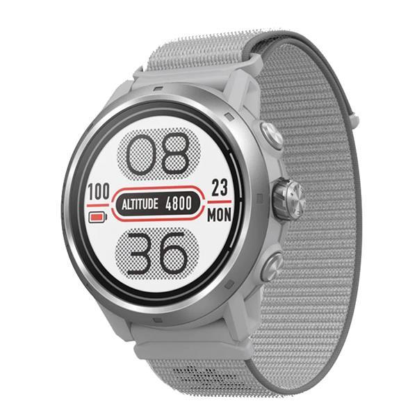 Išmanusis laikrodis Coros Apex 2, SIdabrinės spalvos korpusas su pilkos spalvos dirželiu COROS APEX 2 GPS Outdoor Watch Grey (0810005782142) Viedais pulkstenis, smartwatch