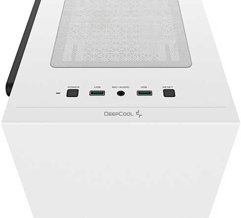 Deepcool MACUBE 110 WH White, ATX, 4, USB3.0x2; Audiox1, ABS+SPCC+Tempered Glass, 1 times 120mm DC fan Datora korpuss