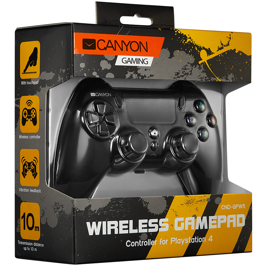 CANYON GP-W5 Wireless Gamepad With Touchpad For PS4 spēļu konsoles gampad