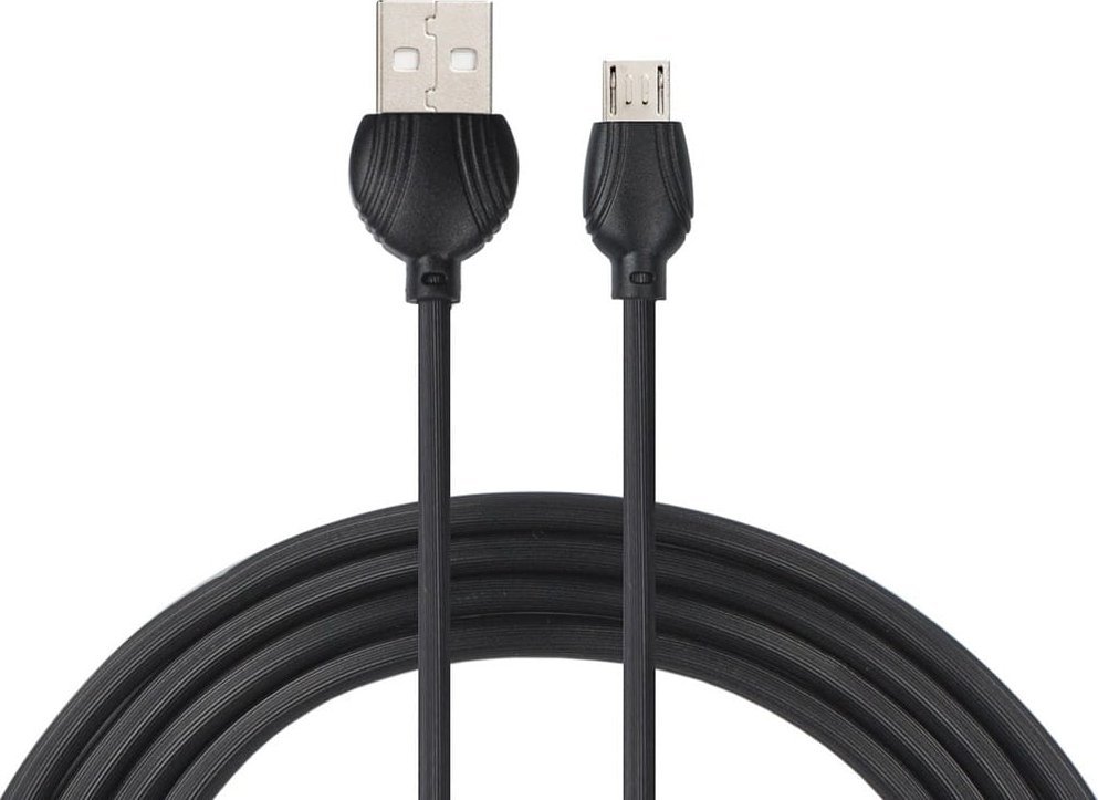 Kabel USB Vayox USB-A - microUSB 1 m Czarny (BX9019) BX9019 (5902689076268) USB kabelis