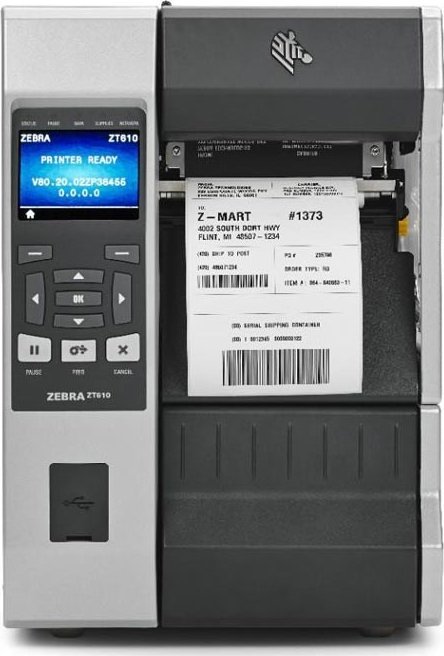 Zebra TT Printer ZT610, 4, 203  dpi, Euro and UK cord, Serial, 5704174191032 uzlīmju printeris