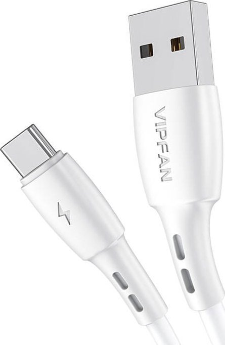 USB to USB-C cable Vipfan Racing X05, 3A, 2m (white) USB kabelis