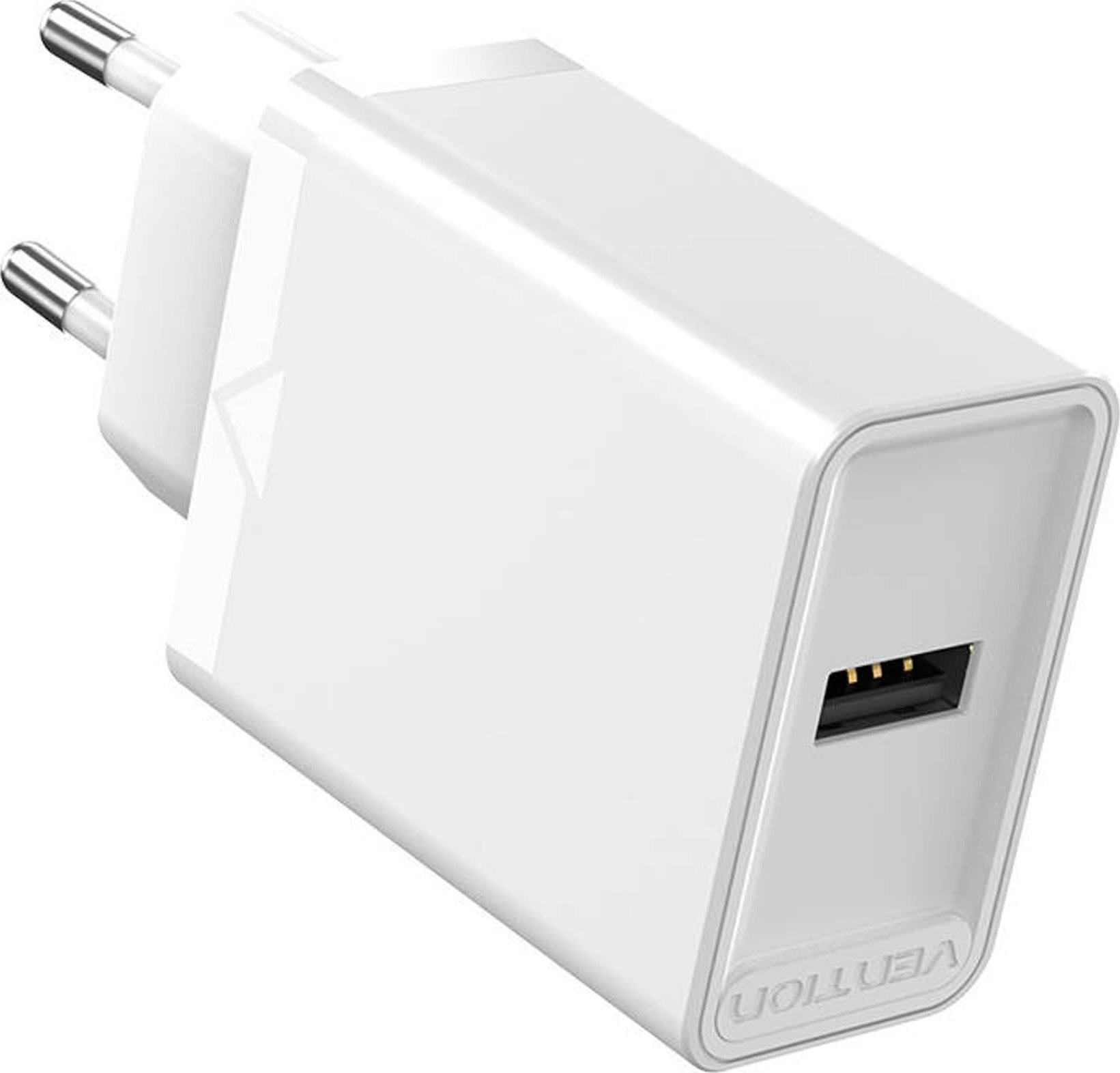 Wall charger EU USB-A Vention FAAW0-EU 12W, 2.4A, (white) iekārtas lādētājs