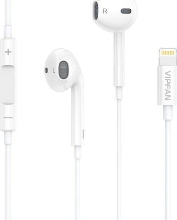 Vipfan M13 wired in-ear headphones (white) austiņas