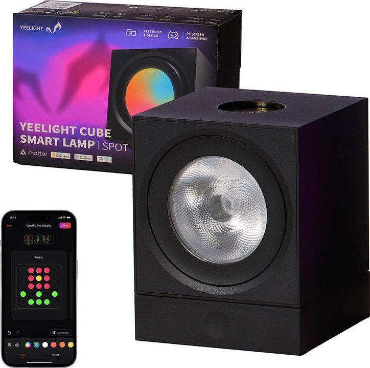 Yeelight Cube Smart Lamp Spot Starter Kit apgaismes ķermenis