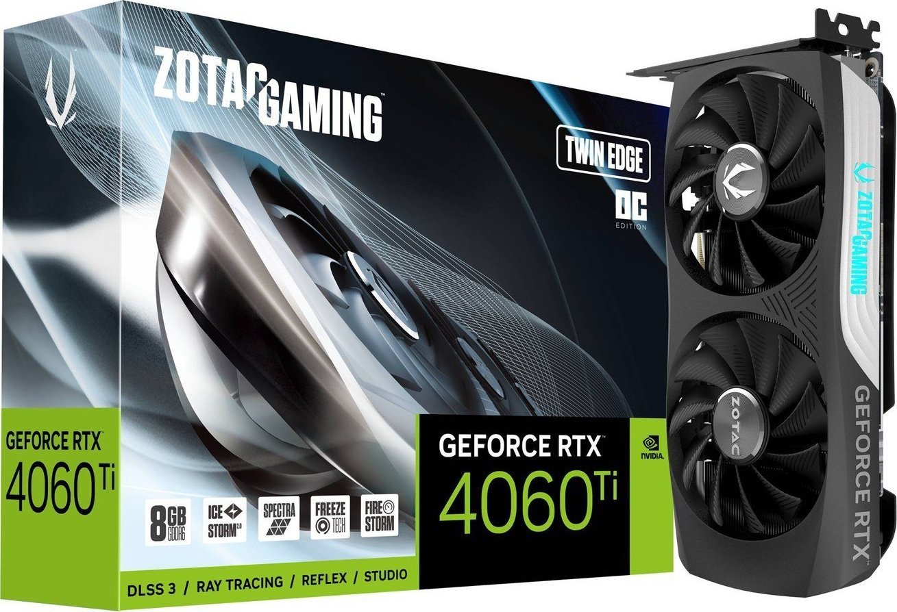 Zotac GAMING GeForce RTX 4060 Ti Twin Edge OC NVIDIA 8 GB GDDR6 video karte