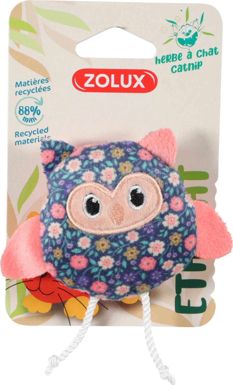 Zolux ZOLUX Zabawka dla kota ETHICAT sowa, kwiaty 580755 piederumi kaķiem