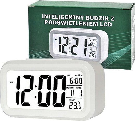 Vega ZEGAR BUDZIK TRUSTY DUZY LCD BIALY ZG21> 30018 (5904238702093) radio, radiopulksteņi