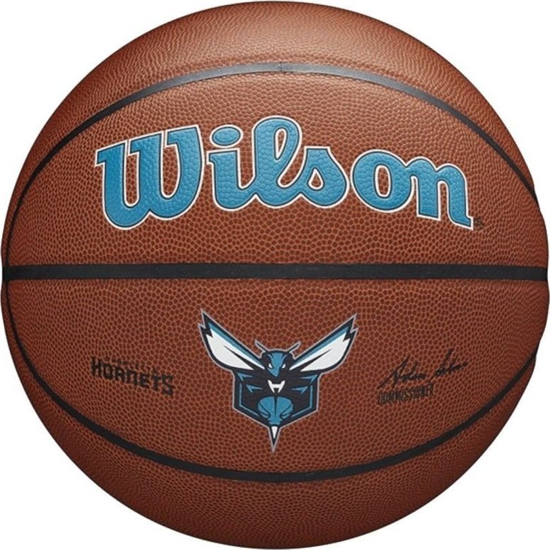 Wilson Wilson Team Alliance Charlotte Hornets Ball WTB3100XBCHA Brazowe 7 WTB3100XBCHA (194979034217) bumba