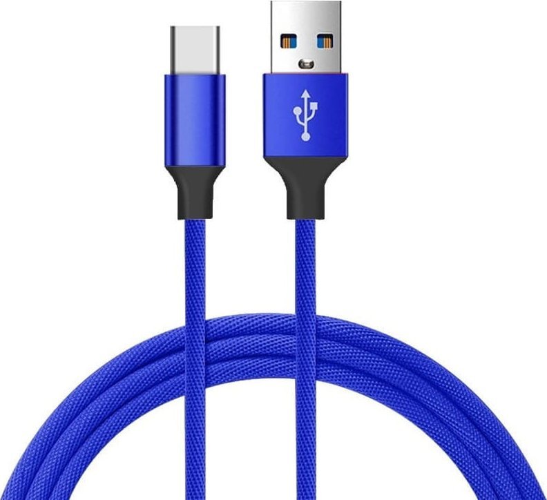Kabel USB Vayox USB-A - USB-C 1.5 m Niebieski (BX8760) BX8760 (5902689075995) USB kabelis