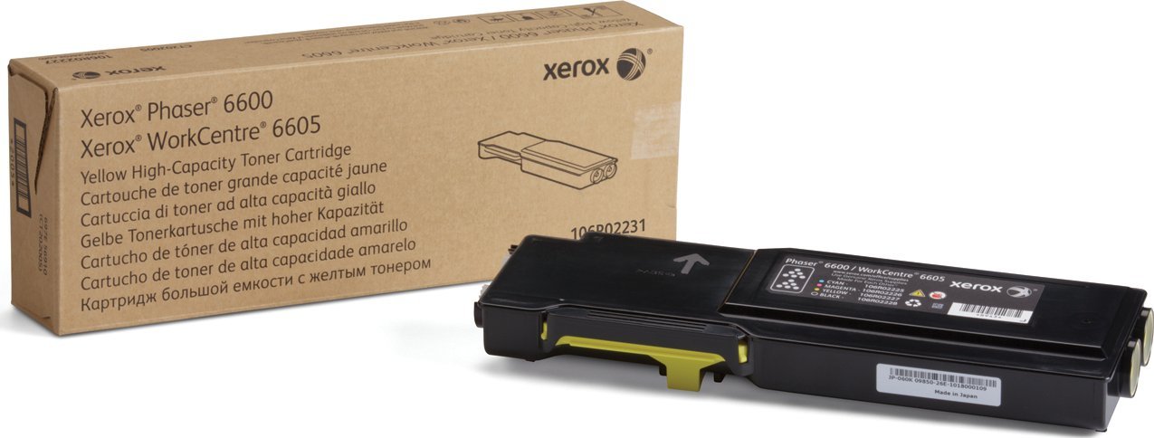 Xerox Phaser 6600, Work Centre 6605 gelbe Tonerpatrone 106R02231 toneris