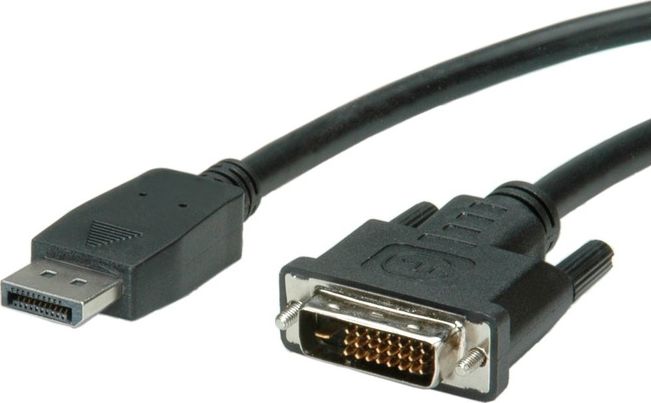 Kabel Value DisplayPort - DVI-D 1.5m czarny (Video Cable Adapter 1.5 M) Video Cable Adapter 1.5 M (7611990197118) kabelis video, audio