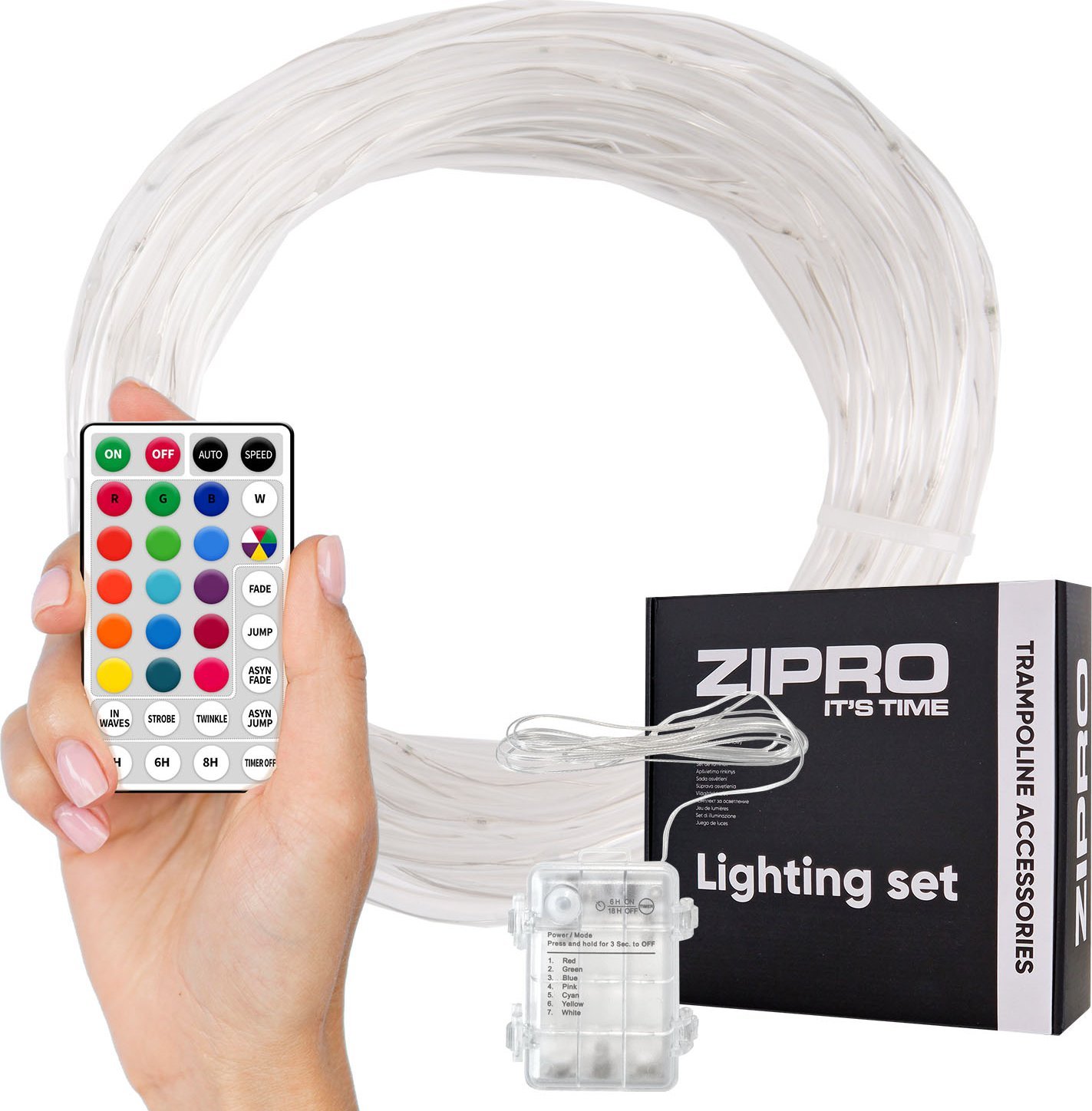 Zipro ZIPRO zestaw oswietleniowy 12 m do trampoliny 12FT 374 cm 12578751 (5902659843432) Batuts