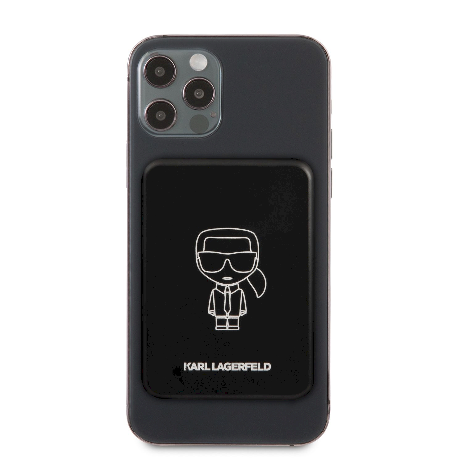 Karl Lagerfeld KLPBMSOIBK Powerbank MagSafe Ārējas Uzlādes Baterija 3000mAh Powerbank, mobilā uzlādes iekārta