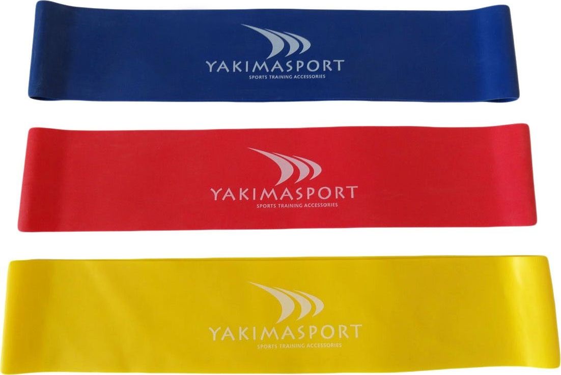 YakimaSport Mini Band rozne poziomy oporu w zestawie wielokolorowy 3 szt. 100114 (5903796711608) Trenažieri