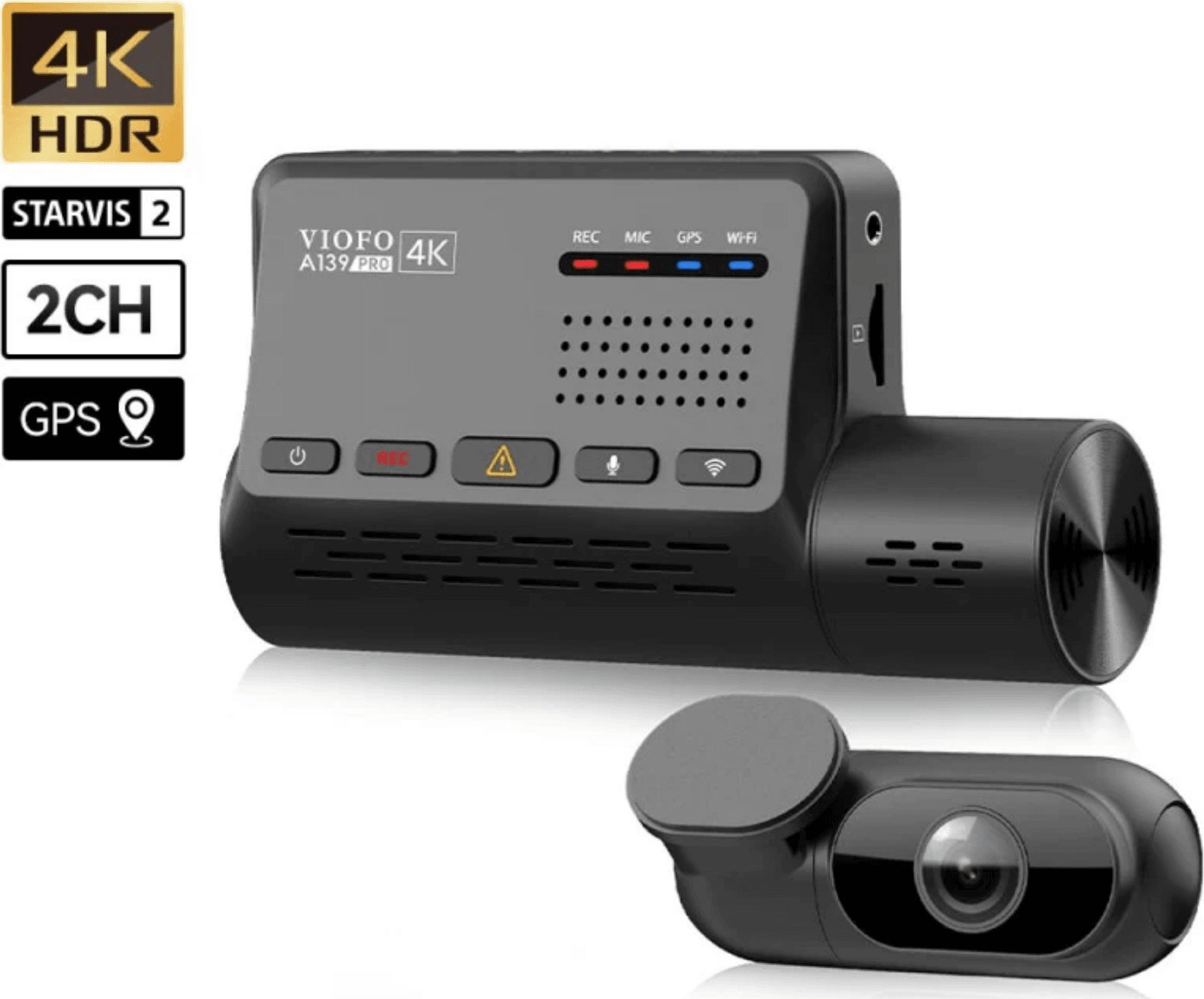 Wideorejestrator Viofo Kamera Samochodowa Rejestrator 4K Viofo A139 PRO 2CH A139 PRO 2CH (6972147072001) videoreģistrātors