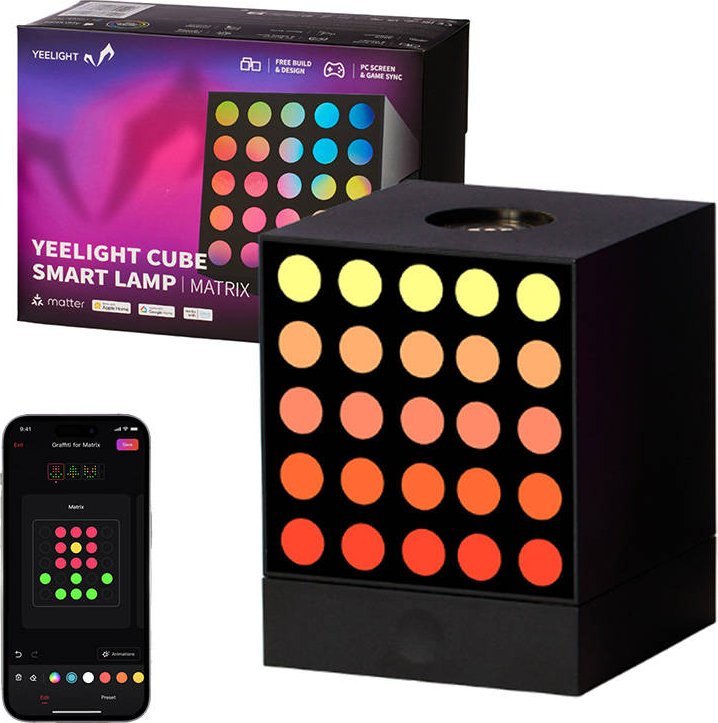 Yeelight Cube Smart Lamp Matrix Starter Kit apgaismes ķermenis