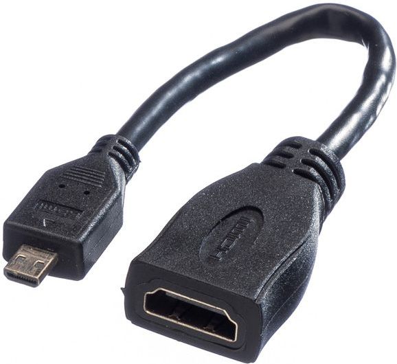 Adapter AV Value HDMI Micro - HDMI czarny (JAB-2198142) JAB-2198142 (7611990174010)
