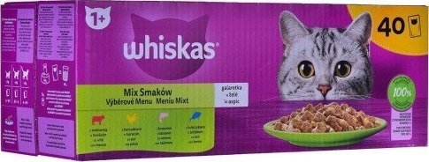 Whiskas WHISKAS Mix smakow w galaretce dla kota40x85g 12887335 (8410136026294) kaķu barība