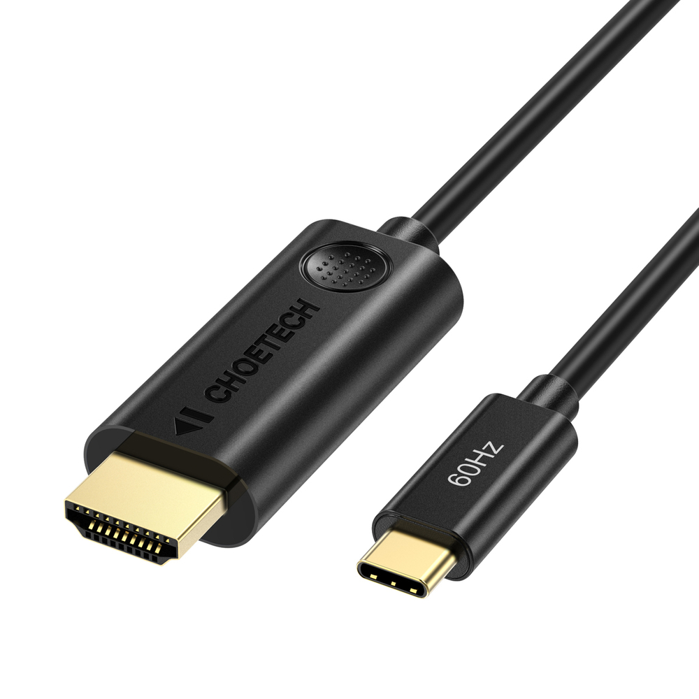 Choetech unidirectional adapter cable USB Type C adapter (male) to HDMI 2.0 (male) 4K 60Hz 1.8m black (CH0019) adapteris
