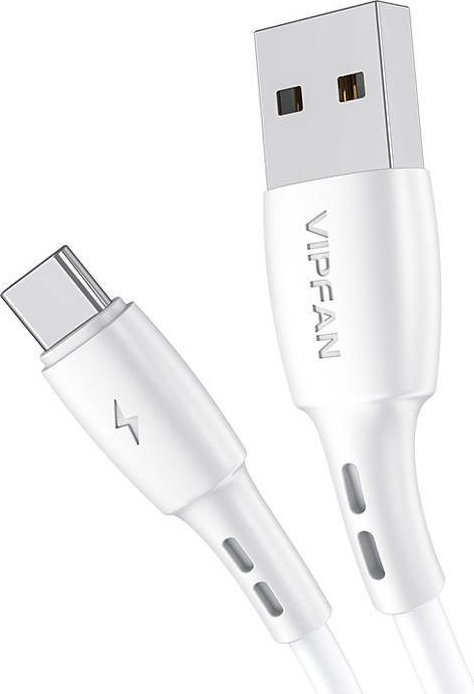 USB to USB-C cable Vipfan Racing X05, 3A, 3m (white) USB kabelis