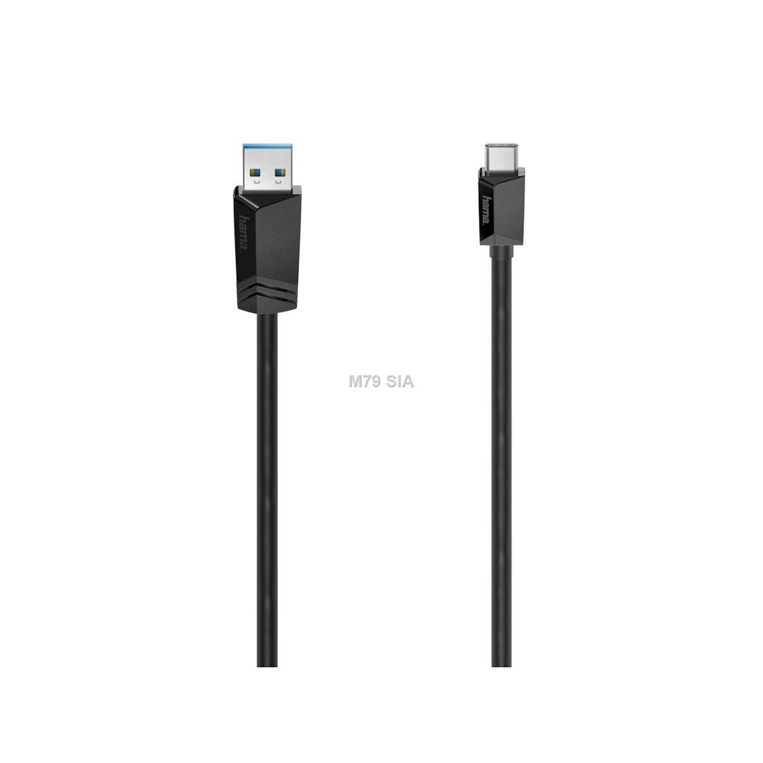 Hama USB-C/USB-A, USB 3.2, 5 Gbps, 3 m - Vads  00200653 (4047443443984) LED Televizors