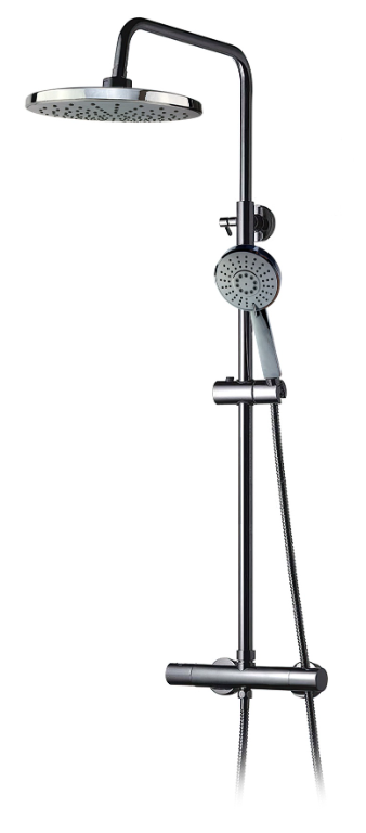 Shower set with thermostatic faucet Domoletti Miami ST-98001, chrome jaucējkrāns