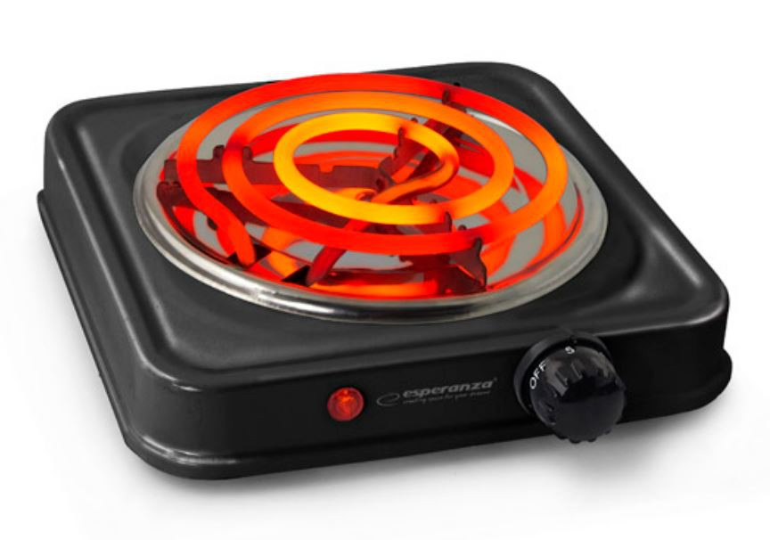 Esperanza EKH012K Black electric stove plīts virsma