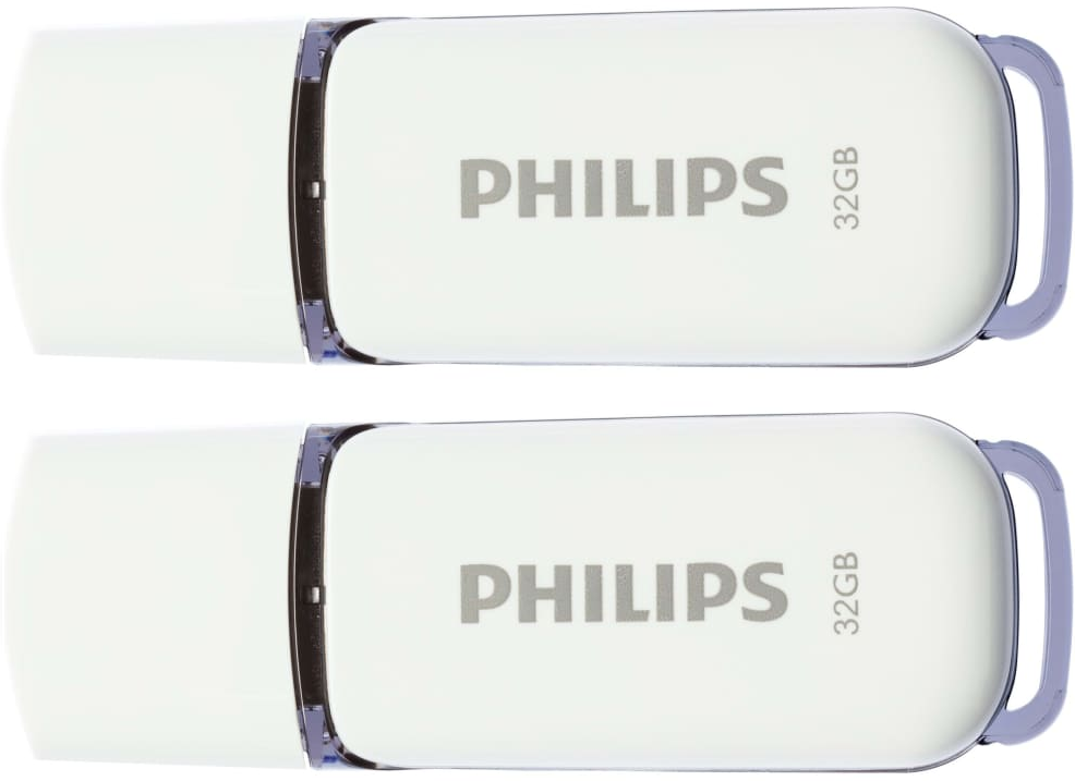 Pendrive Philips Snow (2 szt.), 32 GB  (433983) 433983 (8719274665106) USB Flash atmiņa