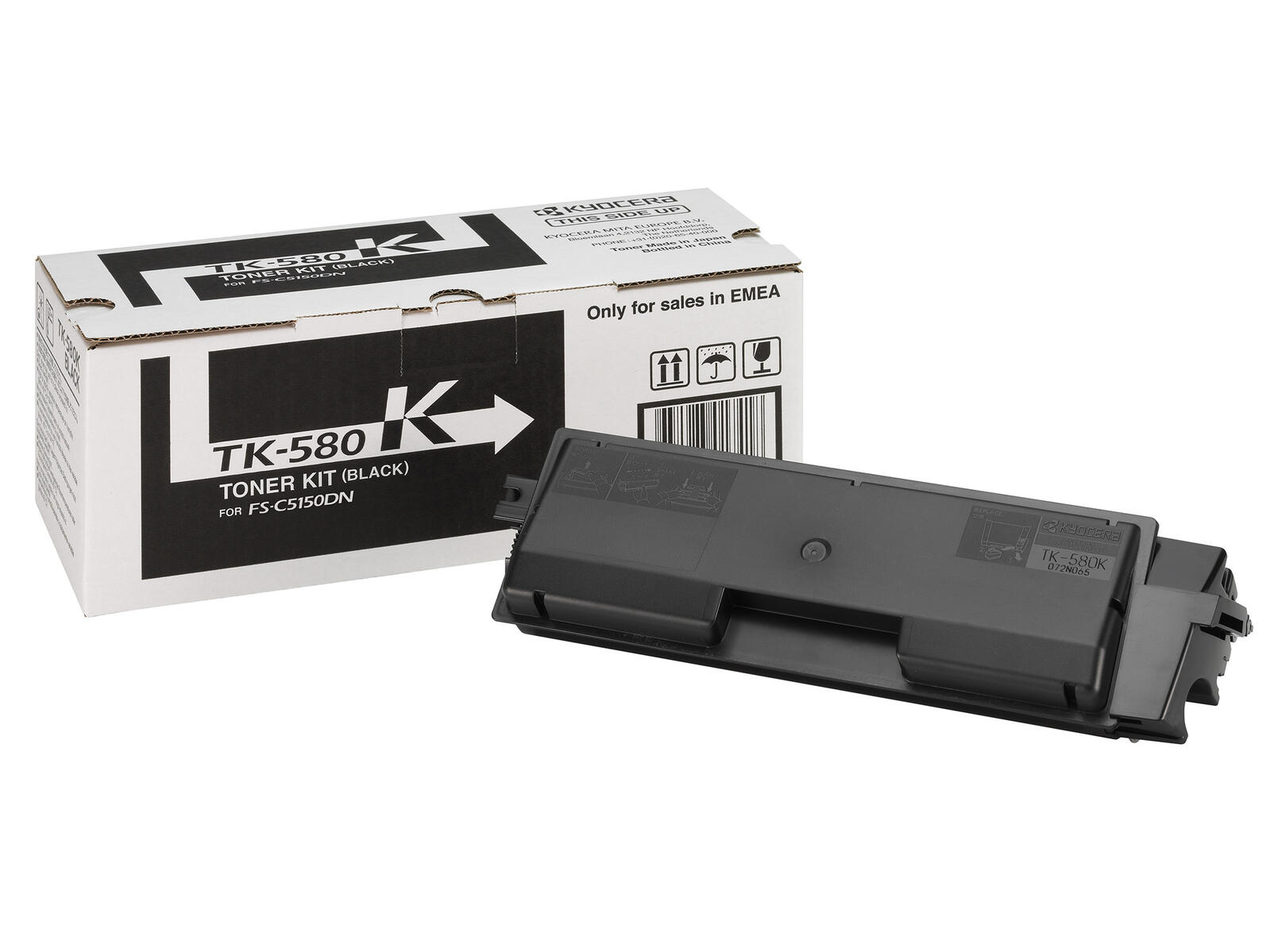 Toner Kyocera TK-580K | 3500 pages | Black | ECOSYS P6021cdn FS-C5150 toneris