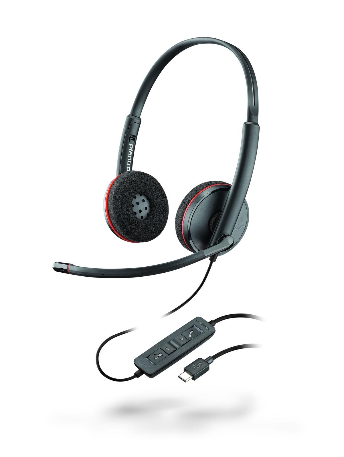 Plantronics Blackwire 3220 duo, headset (black) austiņas