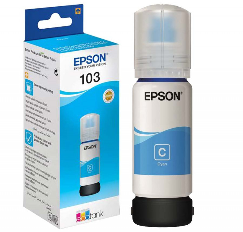EPSON 103 EcoTank Cyan ink bottle toneris