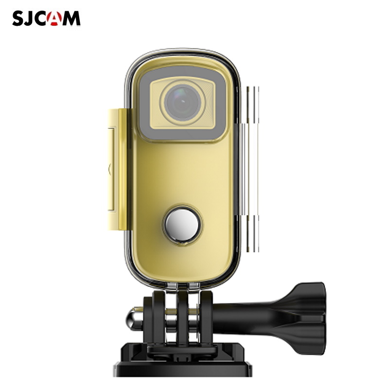 SJCam C100+ Mini 2K Soc tīklu Aktivitāšu un Sporta kamera 30m Magnētisku korpusu Wi-Fi Live režīmu Dzeltena sporta kamera