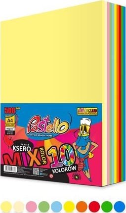 Pastello Papier ksero Intens A4 80g mix kolorow 500 arkuszy AB141PTL (5903240507696) papīrs