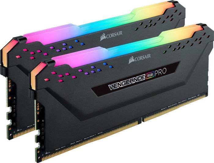 Corsair Vengeance RGB Pro Schwarz 16GB DDR4 Kit 3200-16 K2 operatīvā atmiņa
