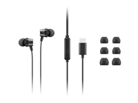 Lenovo USB-C Wired In-Ear Headphones (with inline control) Wired Black austiņas