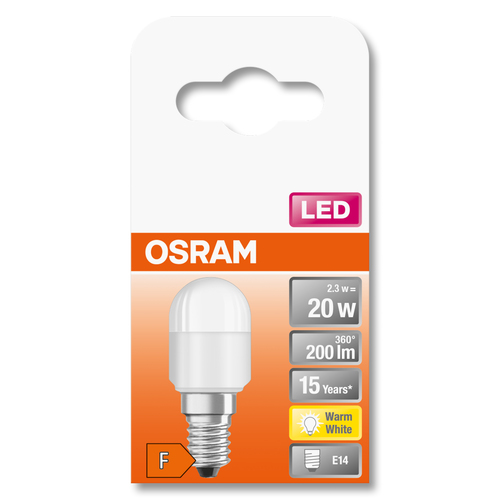 LED spuldze 2,3W/827 230V E14 200lm Osram apgaismes ķermenis