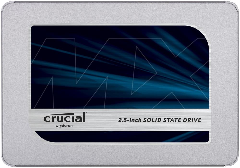 Crucial MX500 1000 GB, SSD interface SATA, Write speed 510 MB/s, Read speed 560 MB/s SSD disks