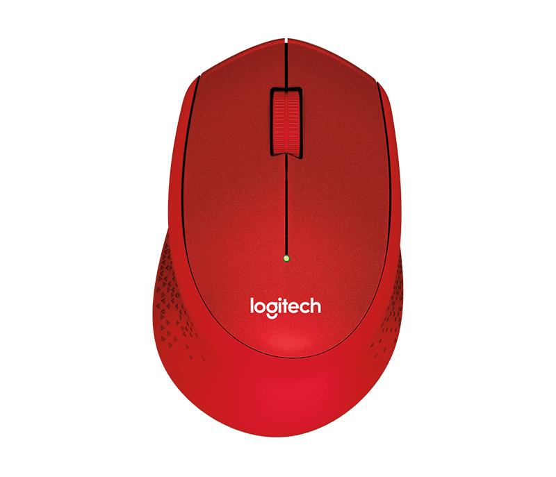 Logitech  M330 Silent Plus RED - IN-HOUSE/EMS,NO LANG,EMEA,RETAIL,2.4GHZ,M-R0051 Datora pele